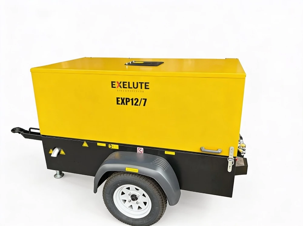 Exelute EXP 12/7 - винтовой маслозаполненный дизельный компрессор - EXP-12-7