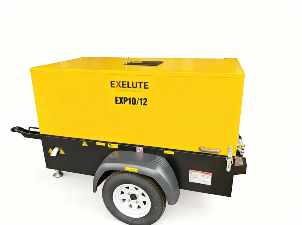 Exelute EXP 10/12 - винтовой маслозаполненный дизельный компрессор - EXP-10-12